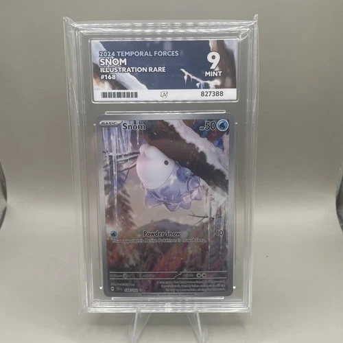 Pokemon TCG - Snom 168/162 Temporal Forces - Ace 9 Graded