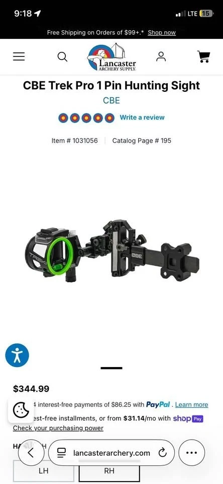 Cbe Trek Pro Single Pin Sight .19 - Image 2 of 2