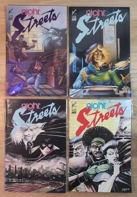 Night Streets #2, 3, 4, 5 Near Complete Set 1986 Arrow Comics High Grade
