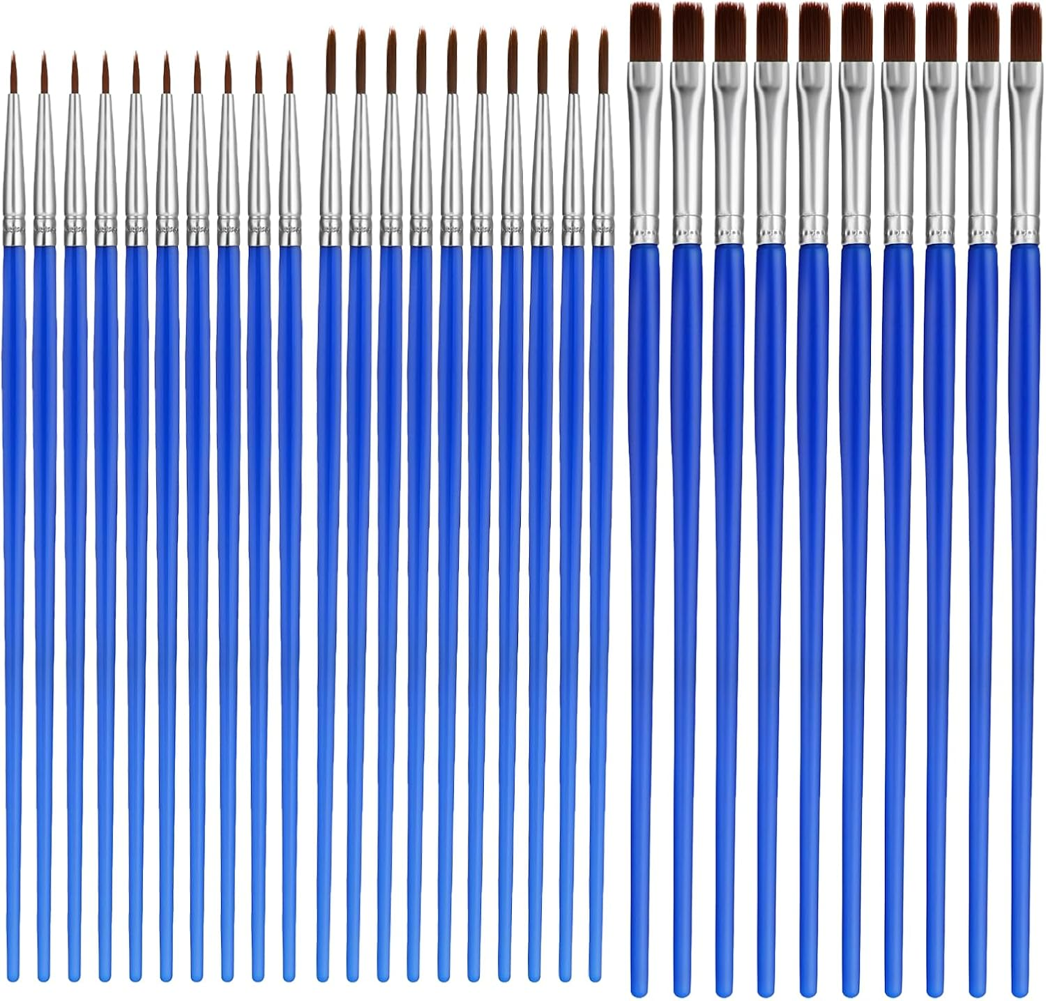 Art Paint Brush Set 30 PCS Small Artists Paint Brushes Fine Paint Brush Bulk
