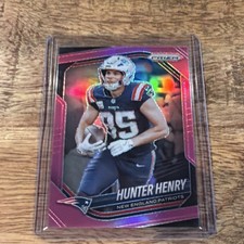 Panini 2025 Prizm Hunter Henry #33 Pink Prizm New England Patriots NFL