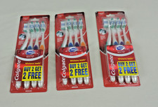 Lot of 3 Packs Colgate 360 Adult Toothbrush MEDIUM 4 Per Pack 12 Total Brushes