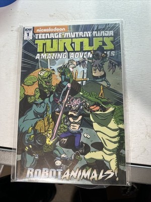 TMNT Amazing Adventures: Robotanimals #1 (IDW) Cover Retailer Incentive RARE nm