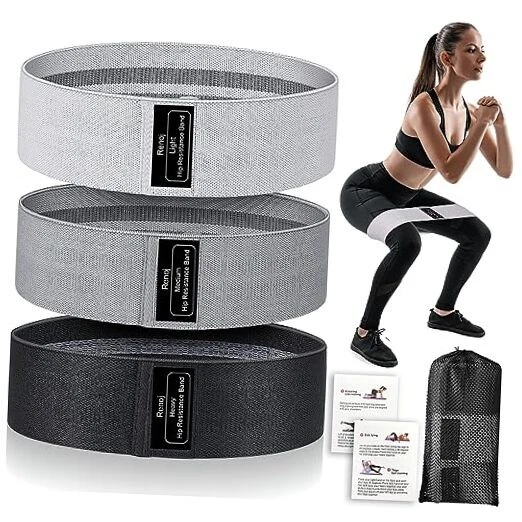 Resistance Bands for Working Out: 3-Set Professional Exercise Bands for Black