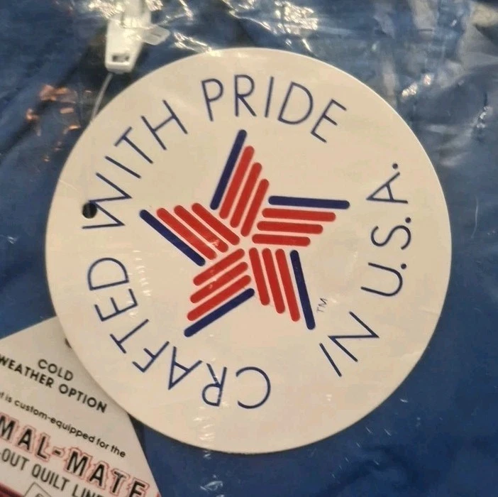 VTG NIP Crown Good Sam Club Offical Member Insulated Nylon Jacket 3 Stripe USA - Image 3 of 4