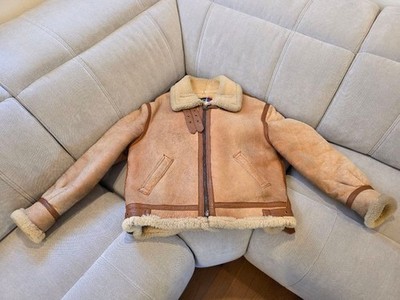 Schott B-3 Bomber Jacket Shearling Sheepskin Size 44 Made in USA