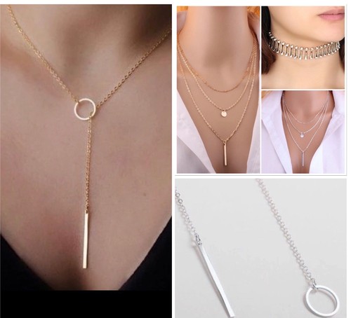 Choker Gold Silver Infinity Coin Long 