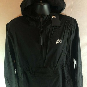 NWT Nike SB Anorak Men's Size XXL Black Hooded Packable Half Zip Jacket | eBay