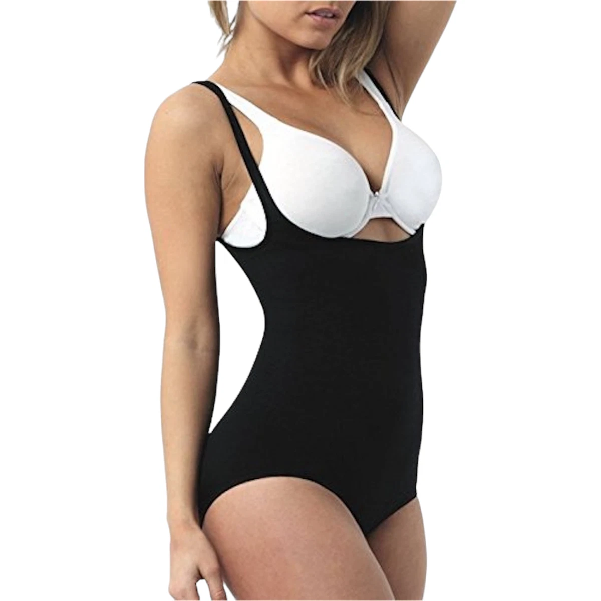 Belvia Shapewear Slimming Bodysuit (Black) Small