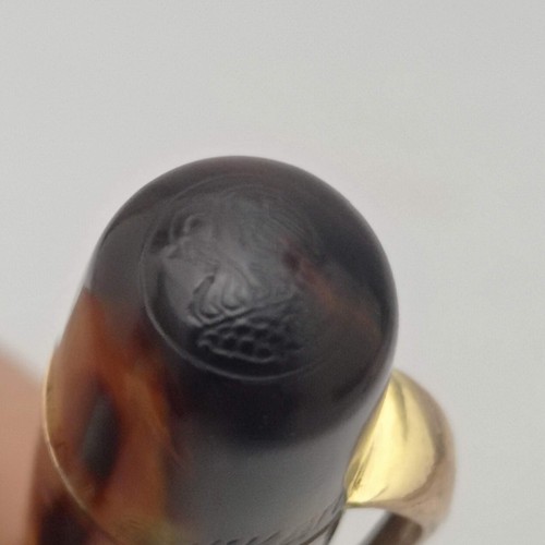 PELIKAN 101N TORTOISE BROWN PISTON FOUNTAIN PEN 14K EF NIB VINTAGE 30S RARE - Picture 5 of 14