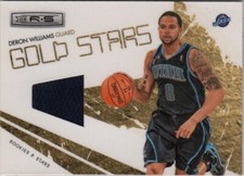 2009-10 Panini Rookies & Stars Gold Stars Materials Deron Williams #13