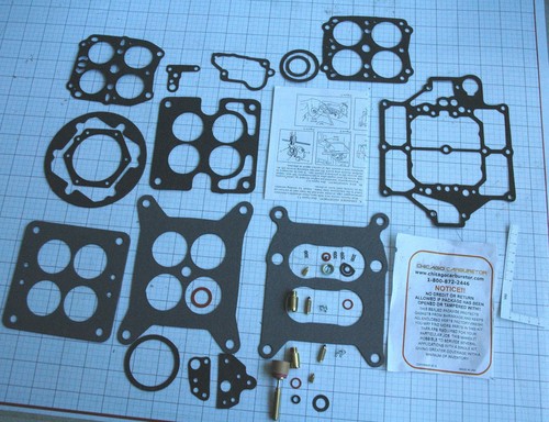 1955-57 CARB KIT CARTER WCFB DESOTO 4 BARREL NEW DOES 12 DIFFERENT MODELS - NEW - Picture 2 of 2