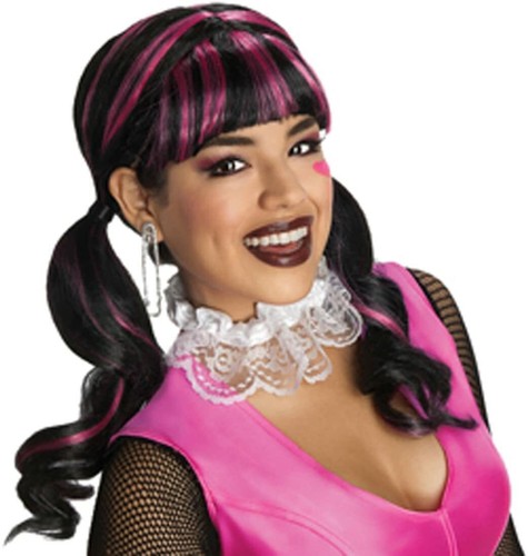 Rubie's Monster High Fancy Dress Draculaura Adult Wig & Costume Large UK 14-16 - Picture 5 of 9