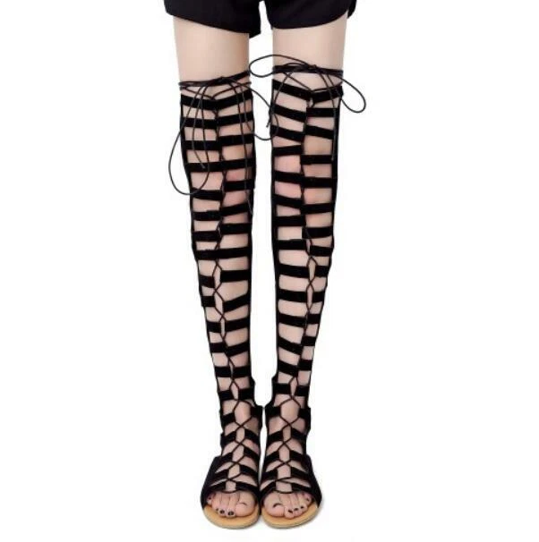 Discover more than 153 thigh high gladiator sandals flat super hot ...