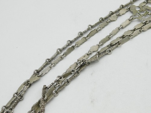 Victorian Sterling Silver Art Nouveau Sewing Chatelaine Antique 1889 London - 第 11/12 張圖片