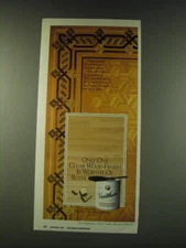 1988 Varathane Clear Semi-Gloss Wood Finish Ad - Worthy of Both