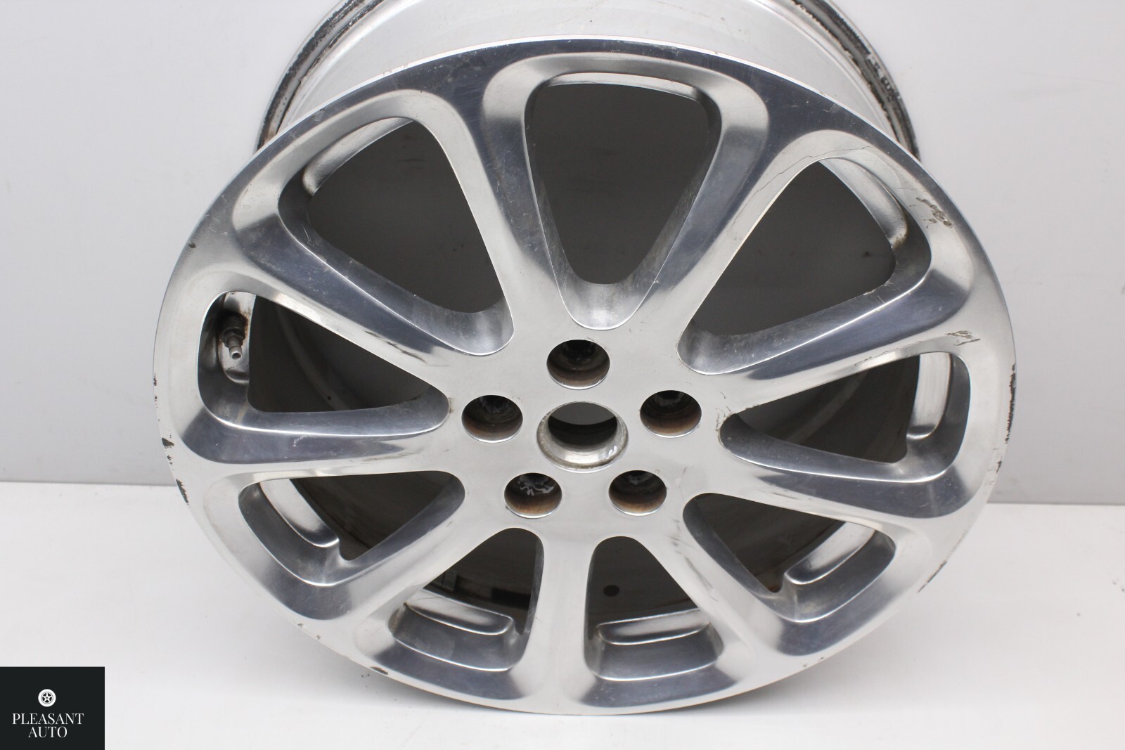 FACTORY OEM USED 19" MASERATI QUATTROPORTE BBS WHEEL -BALL POLISHED- FRONT WHEEL