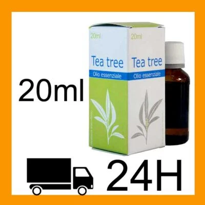 KOS TEA TREE OIL 20ml - OLIO ESSENZIALE PURO 100% - USO COSMETICO E ALIMENTARE 24h