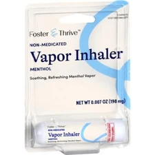 Vapor Inhaler Non Medicated Menthol Nasal Decongestant Foster & Thrive 0.007 oz
