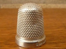 A nice Antique size 6 Charles Horner Thimble Hallmarked silver Chester 1898