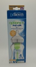 Dr. Brown's Wide Neck Anti-Colic Baby Bottle BPA Free Silicone Nipple New Born