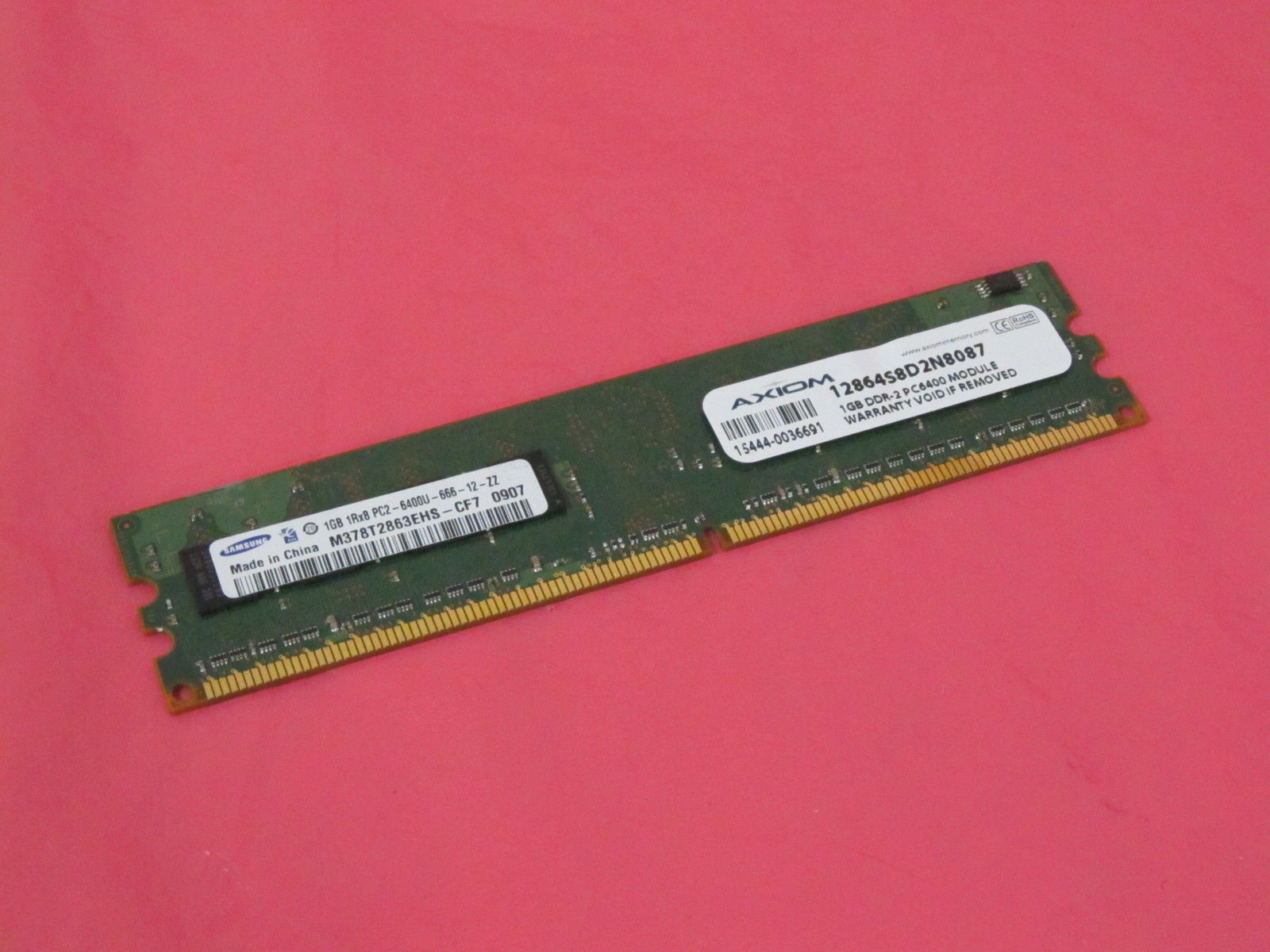 M378T2863EHS-CF7 Samsung Samsung 1GB 1Rx8 PC2-6400U DESKTOP RAM ...