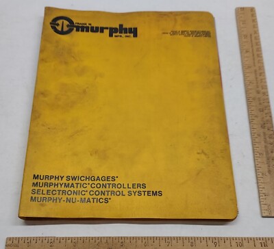 FRANK W MURPHY MFG - brochures / pamphlets - MURPHYGAGES / SWITCHES / SWICHGAGES
