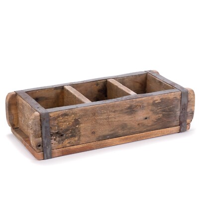 HOLZ ZIEGELFORM ''BRICK'' | 35x25 cm, Recyclingholz | Holzkiste, Ziegelsteinfom   