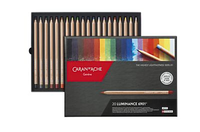 Caran d'Ache Luminance 6901 20 Piece Color Pencil Set Assorted Colors