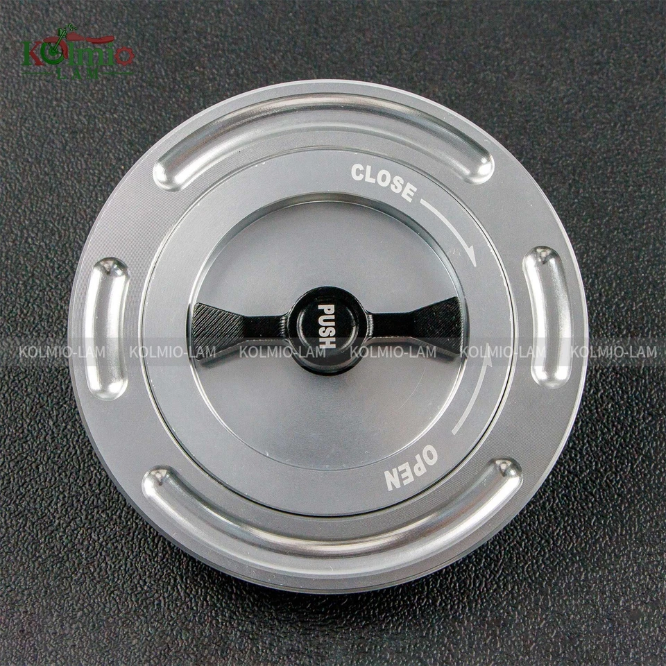 Tapas de cubierta de tanque de combustible de gasolina CNC sin llave aptas para BMW K1600GT R1200GS R1200R/S Foto 4 de 4