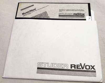 MusicWare Studer ReVox Disk 5.25'' Floppy use with 203 Timer controller Untested