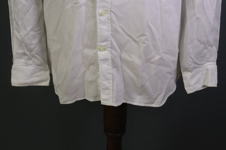 Fil Noir White Plain Long Sleeve Button Down Shirt - Image 3 of 4