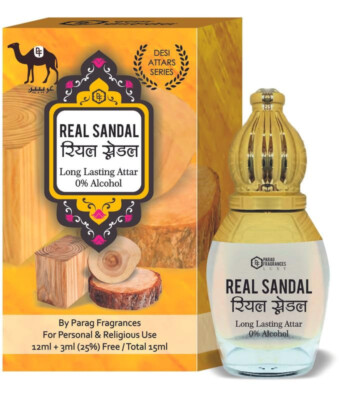 Real Sandal Chandan Attar Itra Natural Long Lasting Fragrance