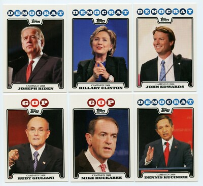 2008 Topps Campaign Complete Set of 12 cards NM/MT
