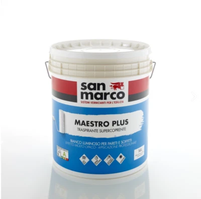 COLORIFICIO SAN MARCO MAESTRO PLUS BIANCO Idropittura traspirante per interni supercoprente SAN MARCO