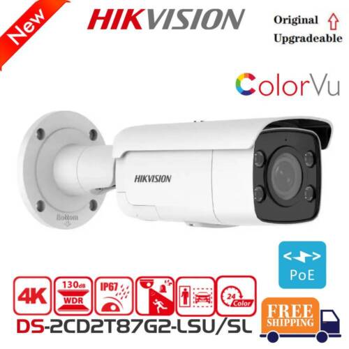 Hikvision DS-2CD2T87G2-LSU/SL 4K 8MP AcuSense ColorVu Kamera IP PoE 2-drożny dźwięk - Zdjęcie 1 z 17