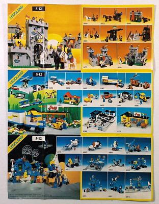 LEGO VTG 1984 LEGOLAND PROMOTIONAL FLYER CATALOG 104183-EU CASTLE