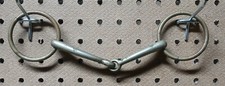 vintage Never Rust England 5 1/4" Snaffle Bit Stainless Horse Bit