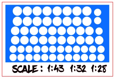 DECALS 1/43 1/32 1/24 DECALCOMANIE rond blanc decal white circle slot car - Photo 1/4