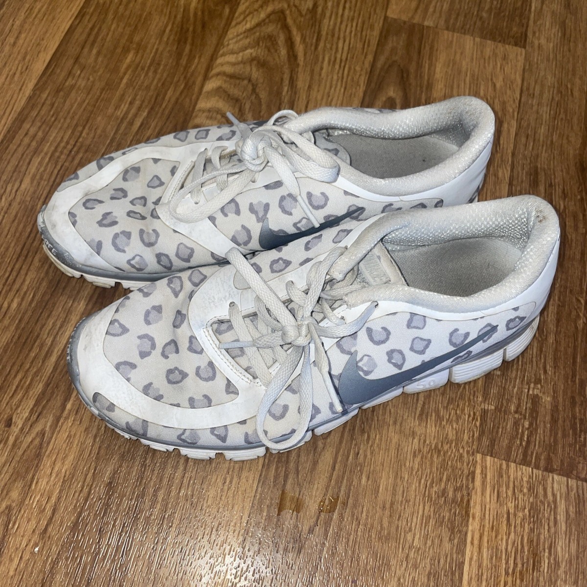 womens nike free 5.0 v4 leopard cheetah print shoes