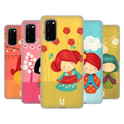 HEAD CASE DESIGNS JAPANISCHE PUPPE SOFT GEL HANDYHÜLLE FÜR SAMSUNG HANDYS 1