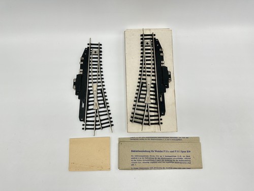 Piko Permot Spur HO links rechts elektrisches Weichen-Set 1 Paar 5452721 399 00005 | Condition: Used