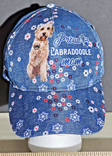 Blue Floral "Proud Labradoodle Mom Baseball Cap Regular Fit Adjustable Strap