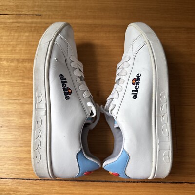 Ellesse Campo EMB White Leather Trainers Women's US EU 38