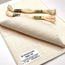 Zweigart Fabric 7ct Klostern Sack  Cream 3882-99