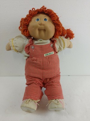 cabbage patch kid red hair blue eyes