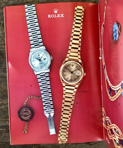 SOTOLARGO Vintage 1976 Catalogue Rolex Patek Philippe Cartier Jaeger Dupont  OEM/ | eBay