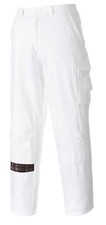 Image of PORTWEST Painters Trousers Decorators 100% Cotton Multi Pocket Knee Pad Pockets