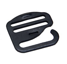 25mm / 1" Black G Hook - Military Specification Buckle  - 70 Kg Tensile Strength