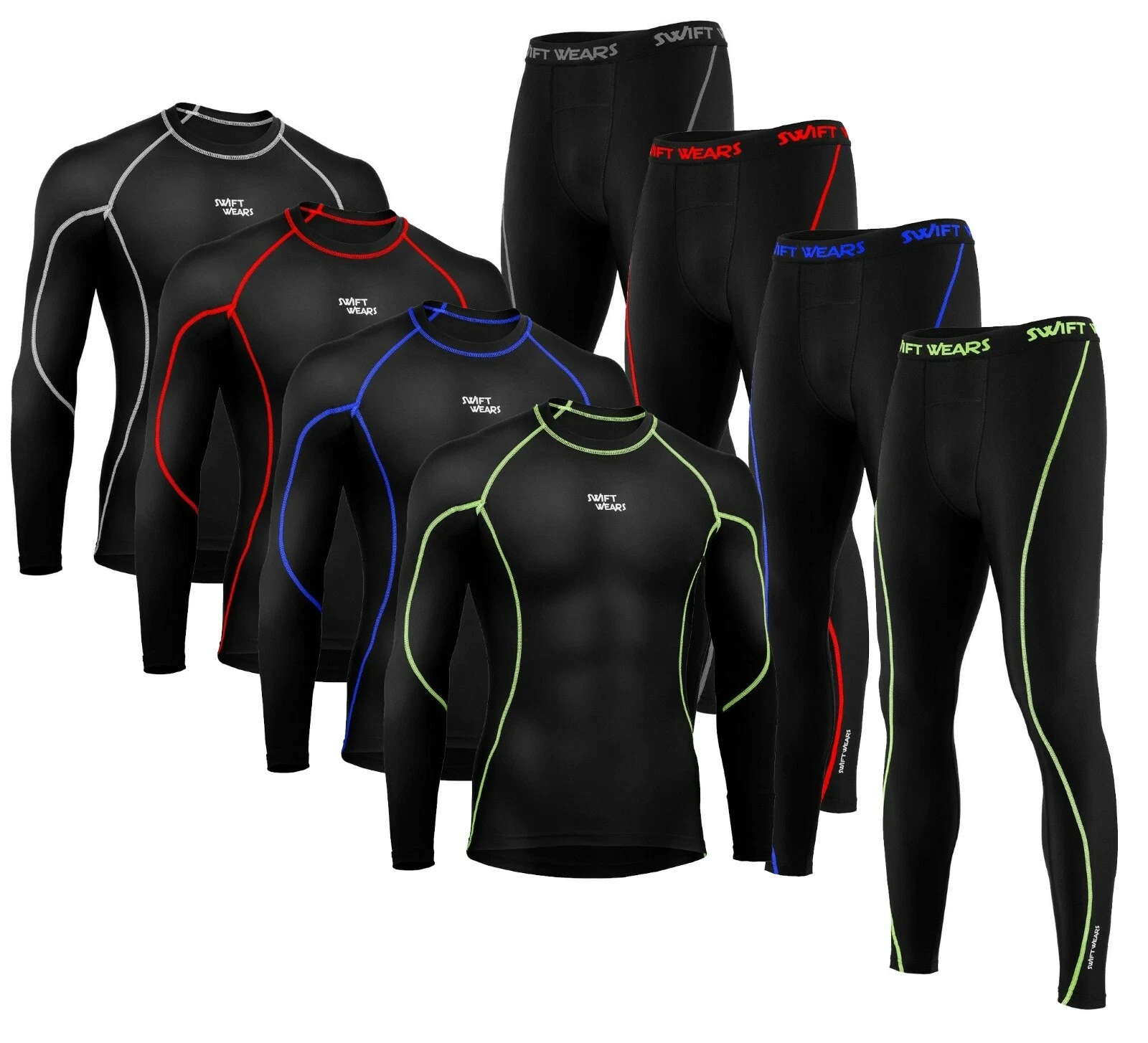 Mens Compression Tights +Top Armor Base Layer Gym Build Trousers Under Full SET
Opens in a new windo